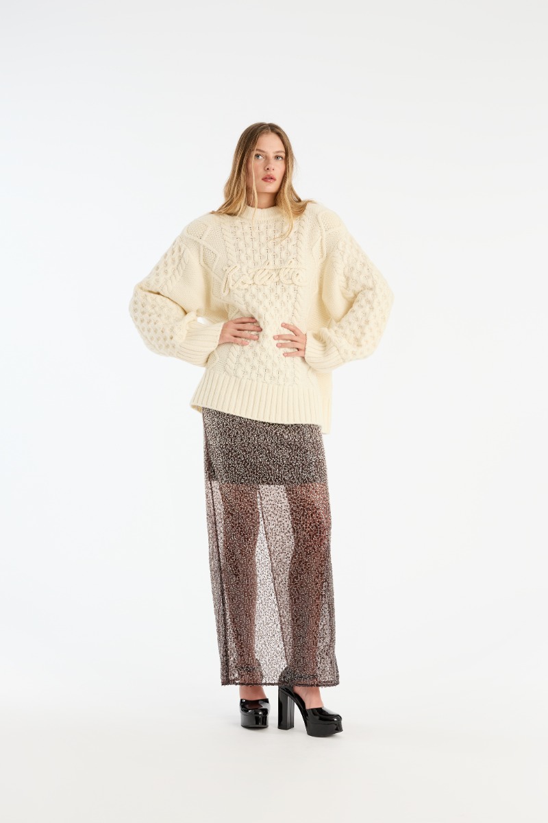 soufflé knit HYEON white 新品未使用 VIDEL | TOP MOHAIR KNIT WHITE