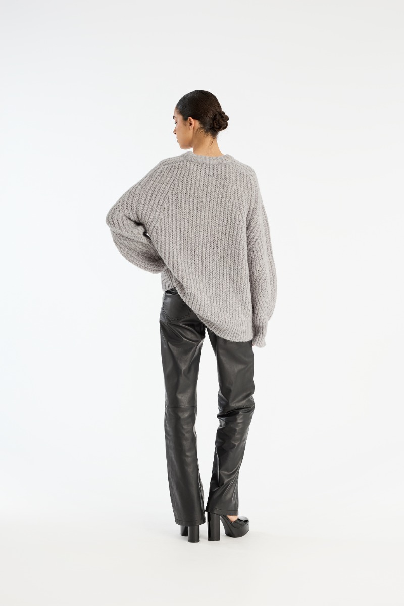 ★bubble★haag ニット　グレー　美品 Oversized Turtleneck Sweater - Gray melange - Ladies | H&M US