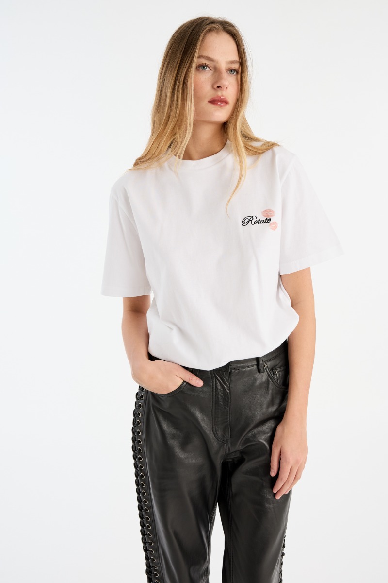 Oversized T-shirt Bright White - ROTATE Birger Christensen