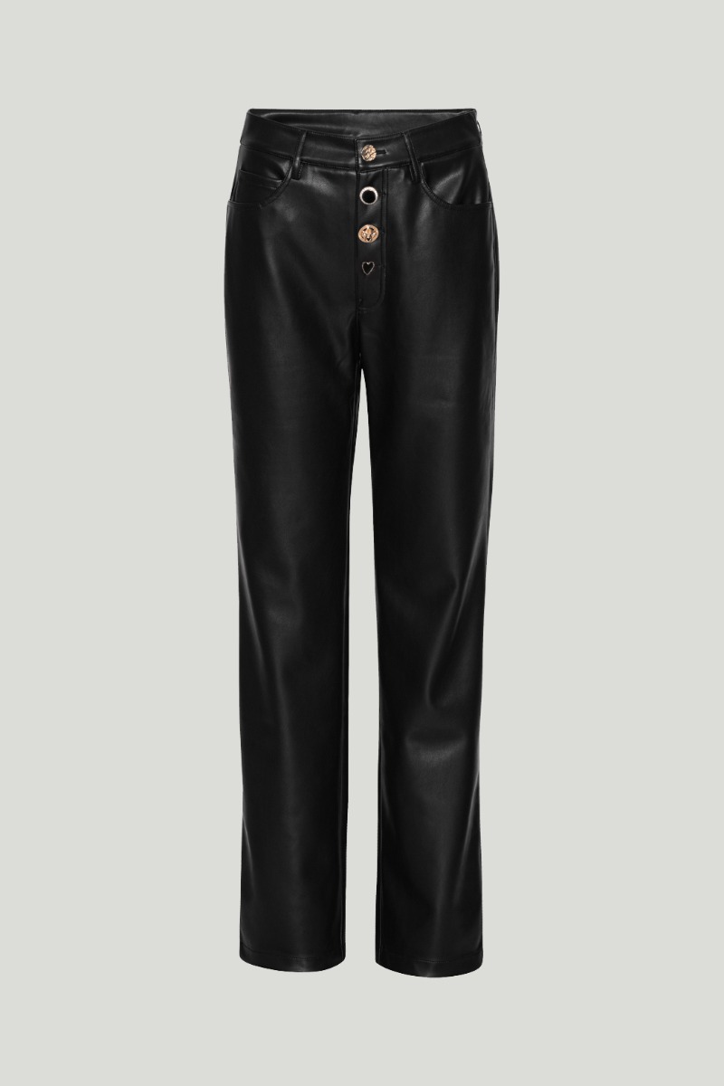 Embellished Button Pants Black | ROTATE Birger Christensen