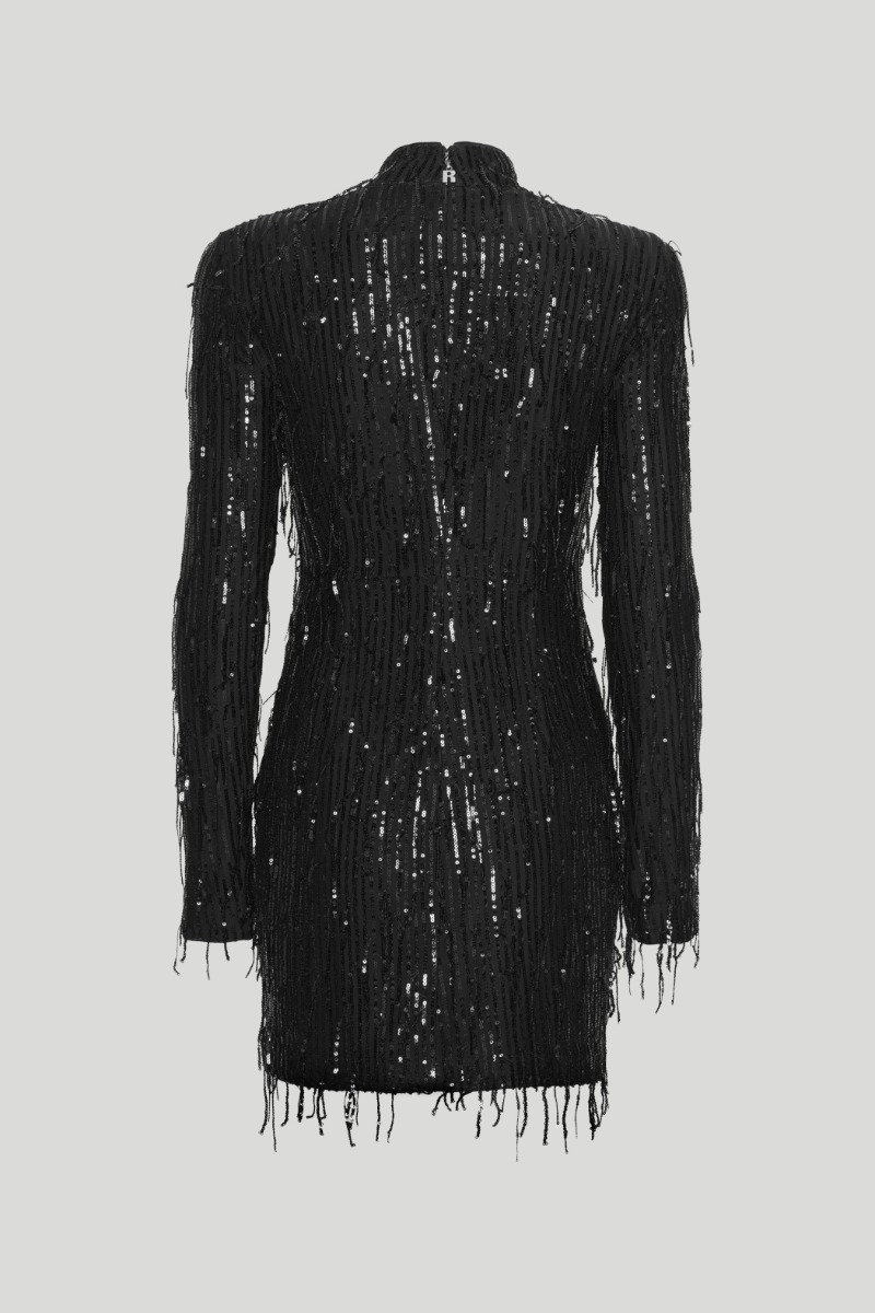 Sequin Mini Dress Black | ROTATE Birger Christensen
