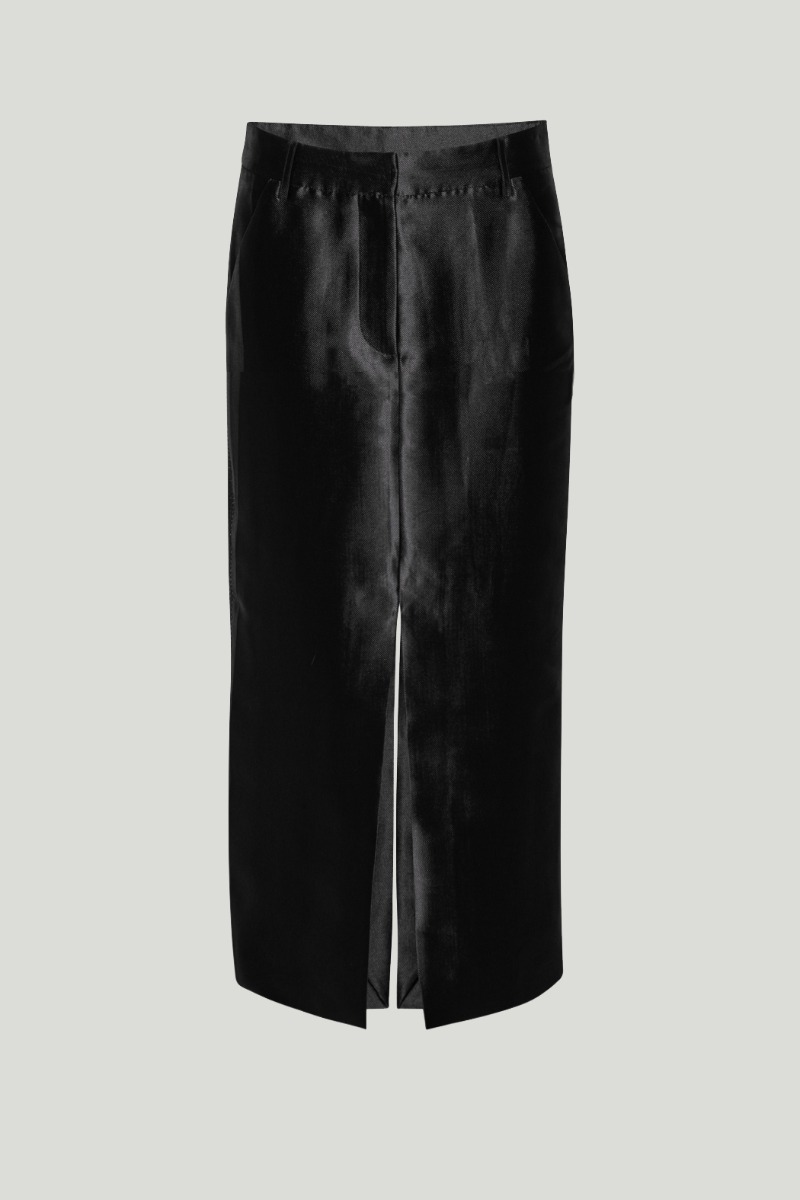 Embellished Maxi Skirt Black | ROTATE Birger Christensen
