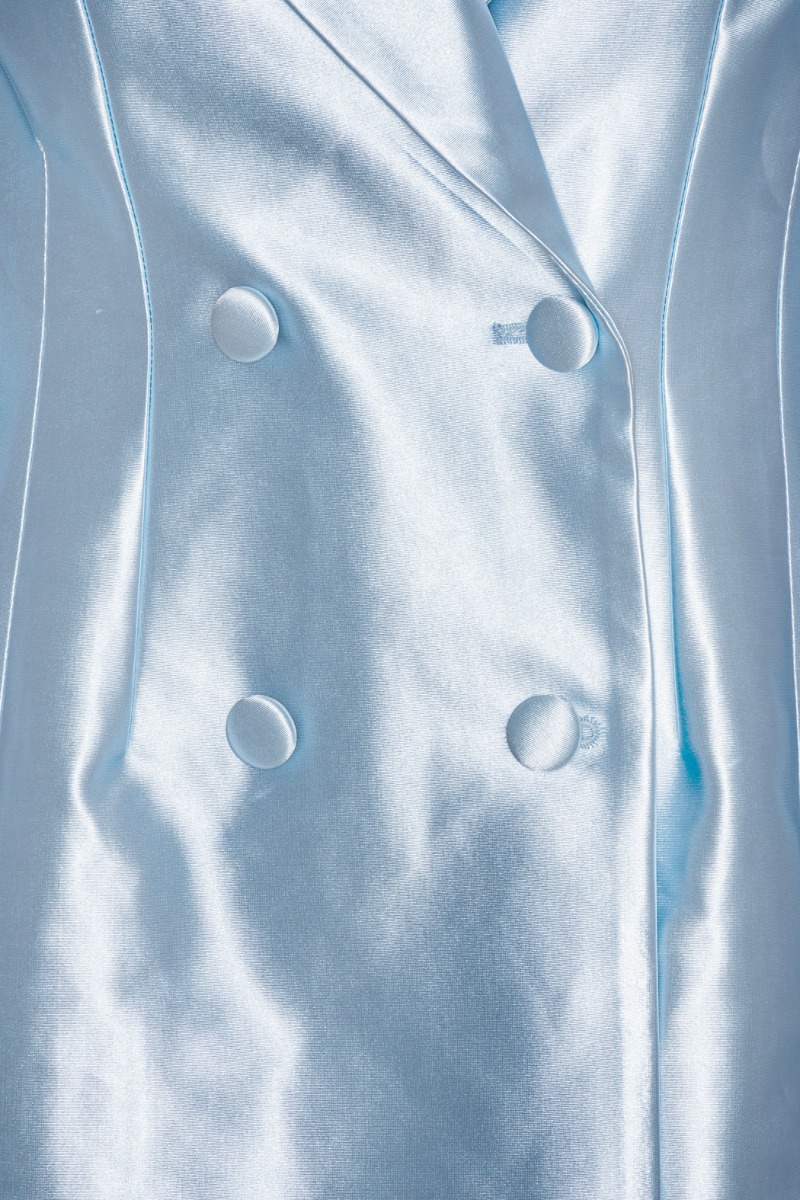 Shiny Suting Blazer Dress Blue ROTATE Birger Christensen