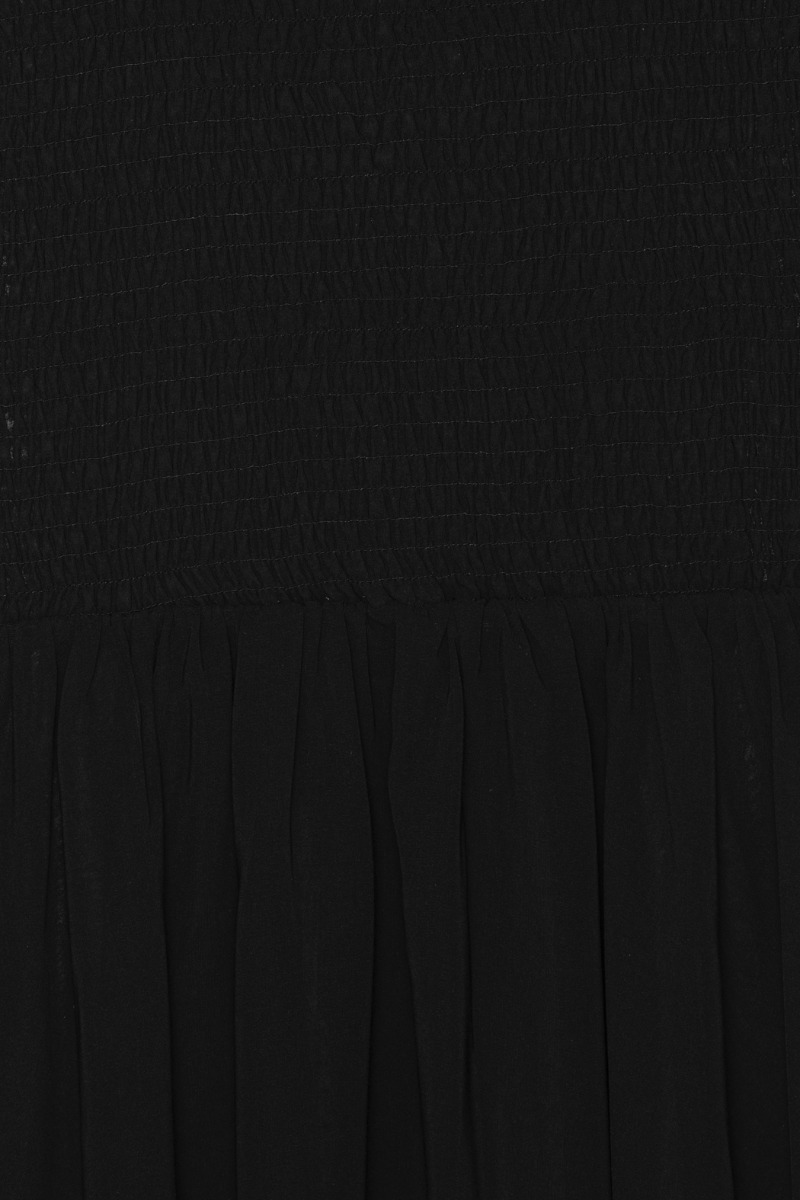 Chiffon Puff Sleeve Dress Black | ROTATE Birger Christensen