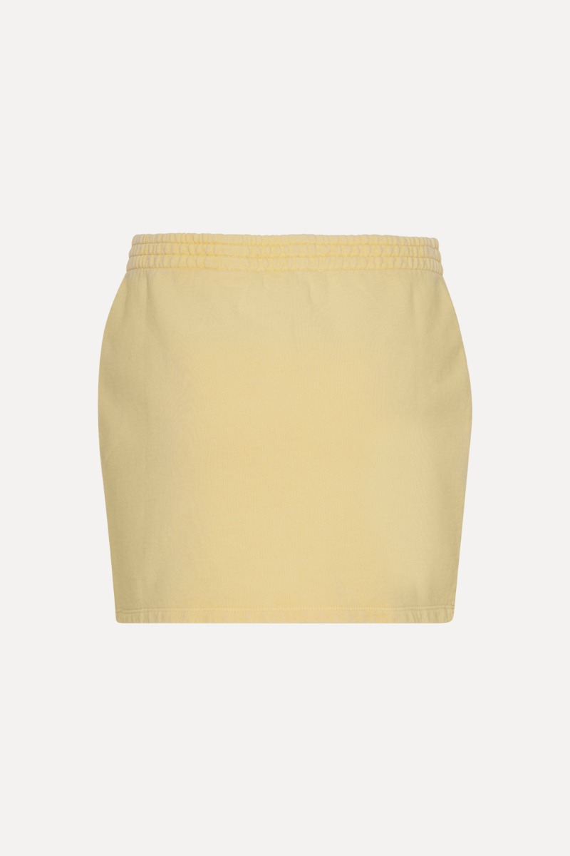 Yellow mini pencil skirt best sale