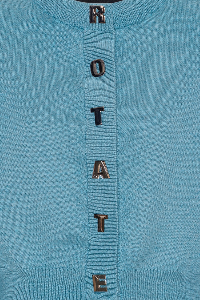 Firm Knit Cardigan Blue ROTATE Birger Christensen
