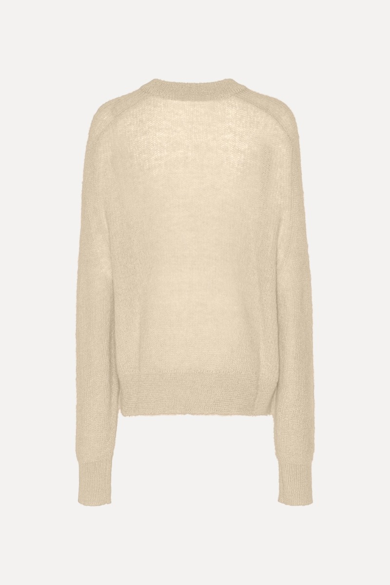 Light Knit Logo Sweater Creme ROTATE Birger Christensen