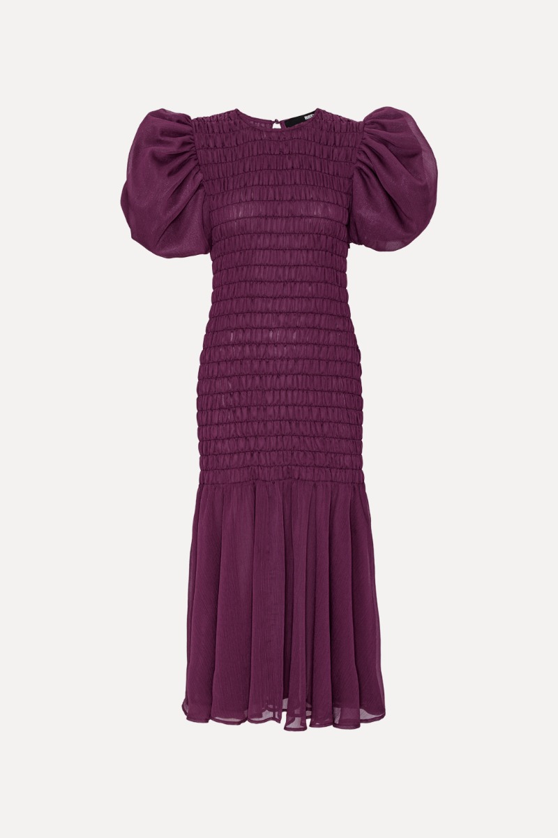 Chiffon puff sleeve dress online