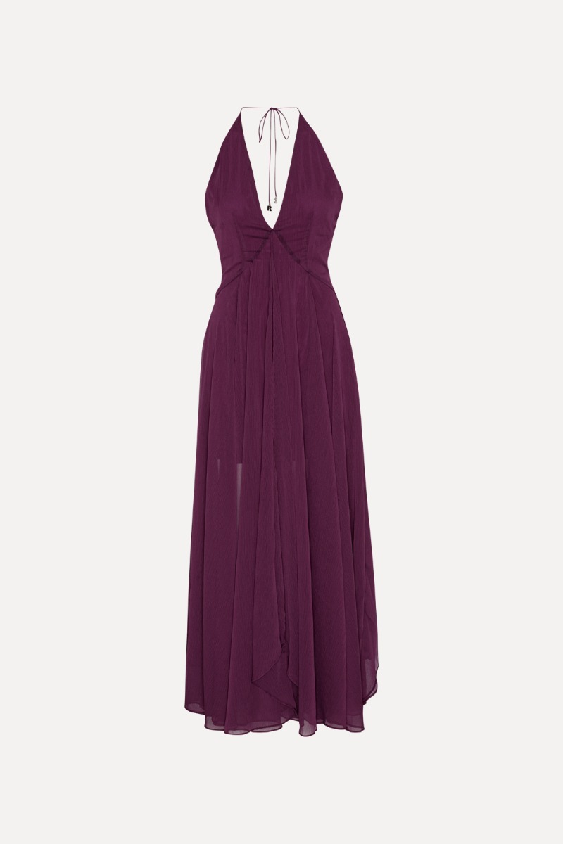 Plum chiffon dress shop