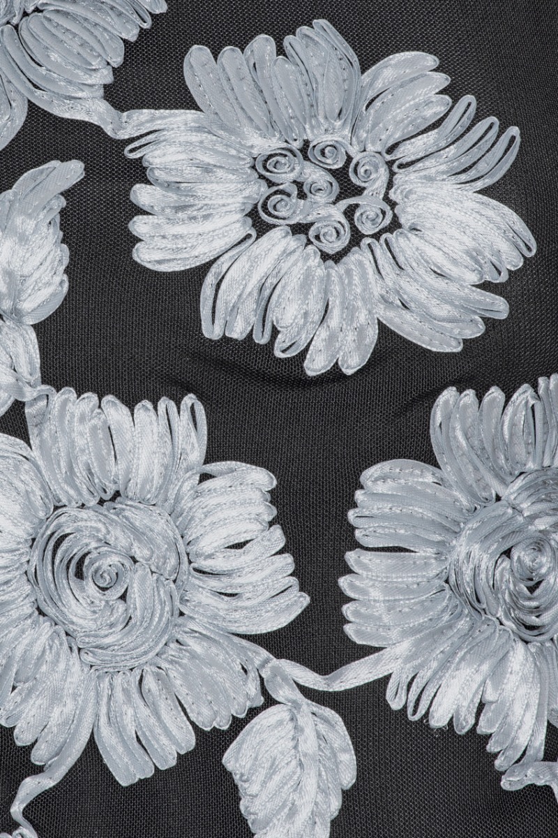 Flower Mesh Top Grey Print ROTATE Birger Christensen