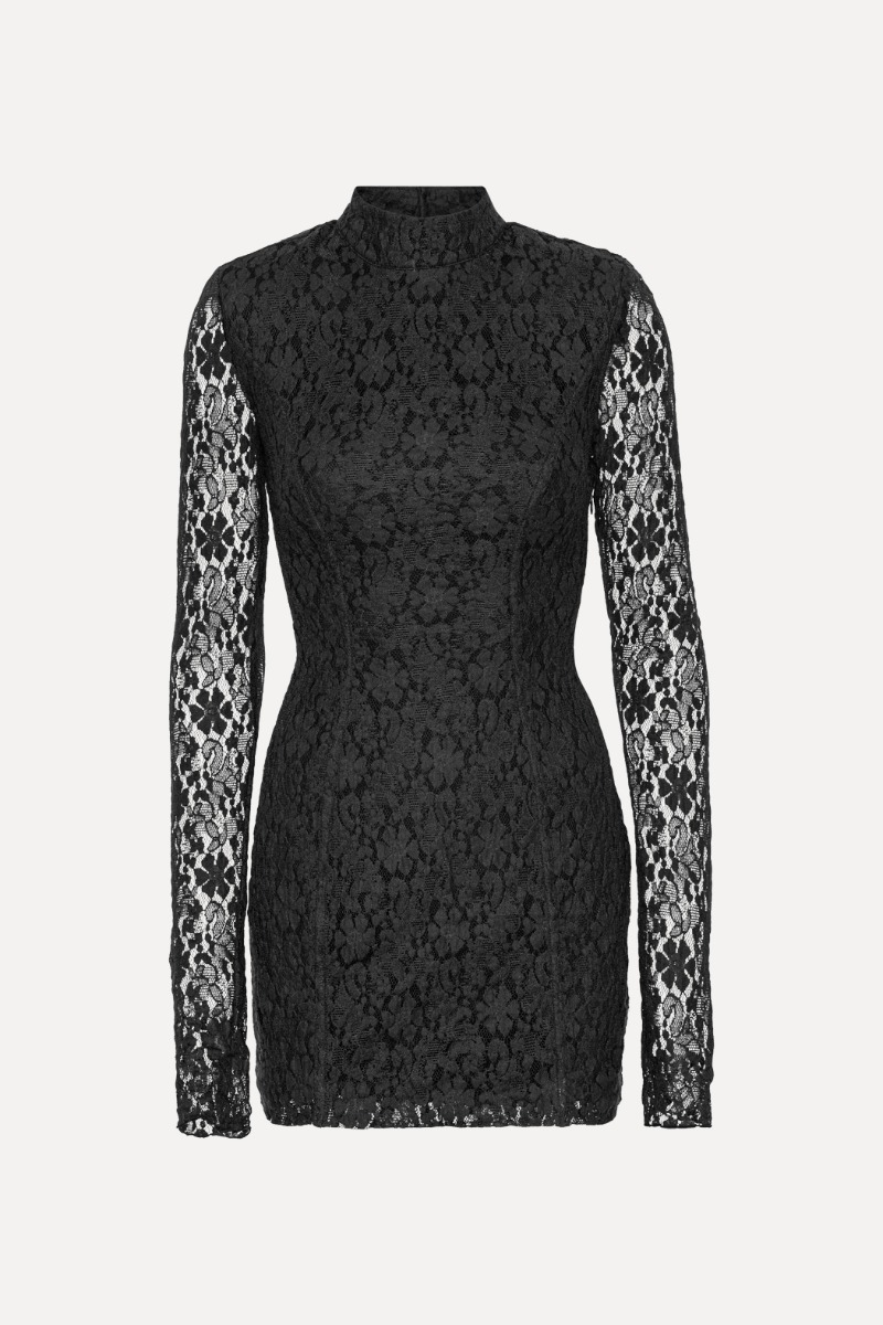 Missguided lace high neck mini dress 2025