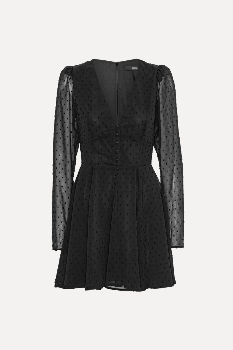 Long Sleeve Mini Dress Black