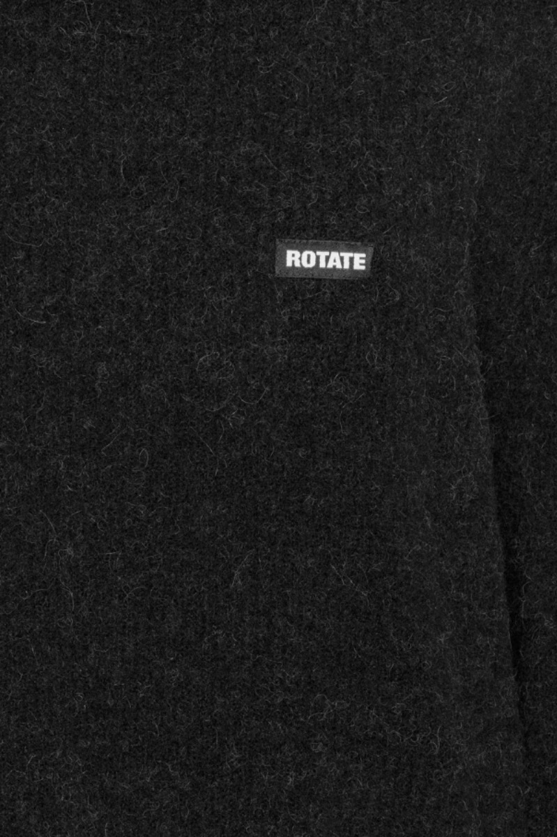 【関税&送料込】Rotate Birger Christensen Black Oversize Bla ROTATE Birger Christensen Oversized Sweater Black | BSTN Store