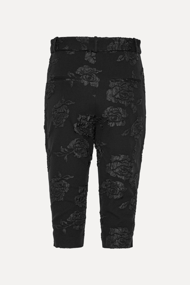 Jacquard Capri Pants Black - ROTATE Birger Christensen