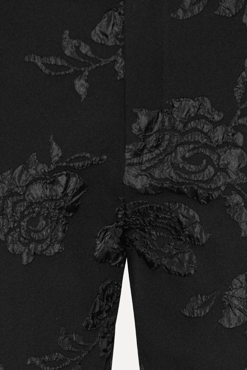 Jacquard Capri Pants Black - ROTATE Birger Christensen
