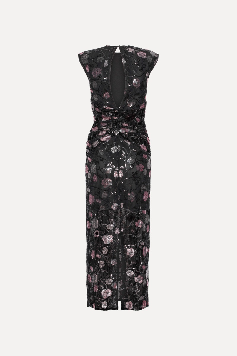 ワンピース ROTATE Woman Dress Black 113901000 1000 Lace Sleeveless Dress Black - ROTATE Birger Christensen