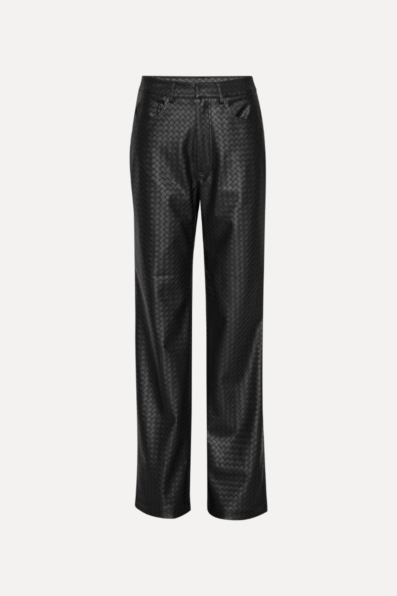 【関税&送料込】Rotate Birger Christensen Straigth Leg Pants ROTATE BIRGER CHRISTENSEN Rotie embossed faux leather