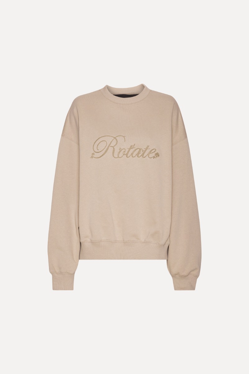 Heavy Sweat Crewneck Beige - ROTATE Birger Christensen