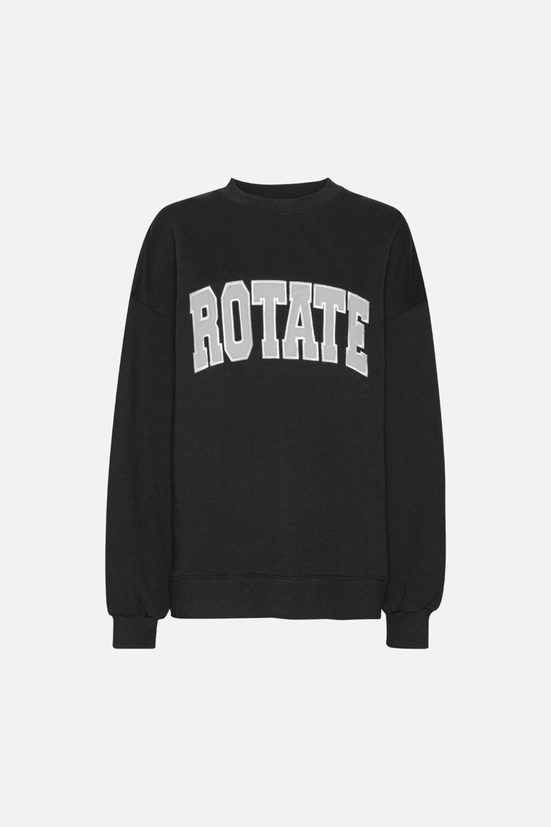 その他 ROTATE FW25 HEAVY COTTON SWEATSHIRT (1134271473 BCR4011473) Heavy Sweat Crewneck Black - ROTATE Birger Christensen