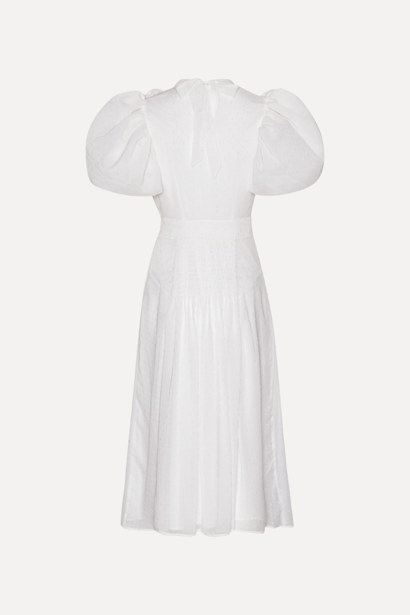 MIDI NOON VISCOSE JACQUARD MIDI DRESS for Women - Rotate