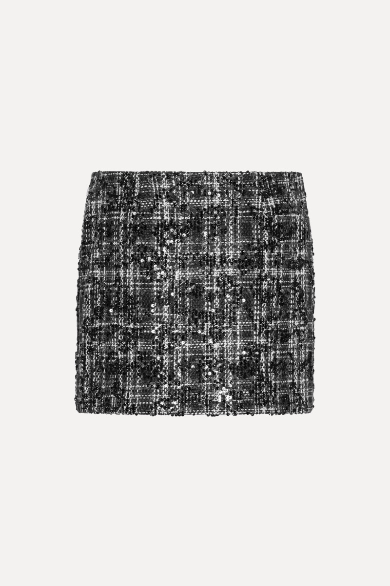 ミニスカート ROTATE FW25 'Boucle Mini' skirt (1141981725 1725) 113556000_black-comb._2_boucle
