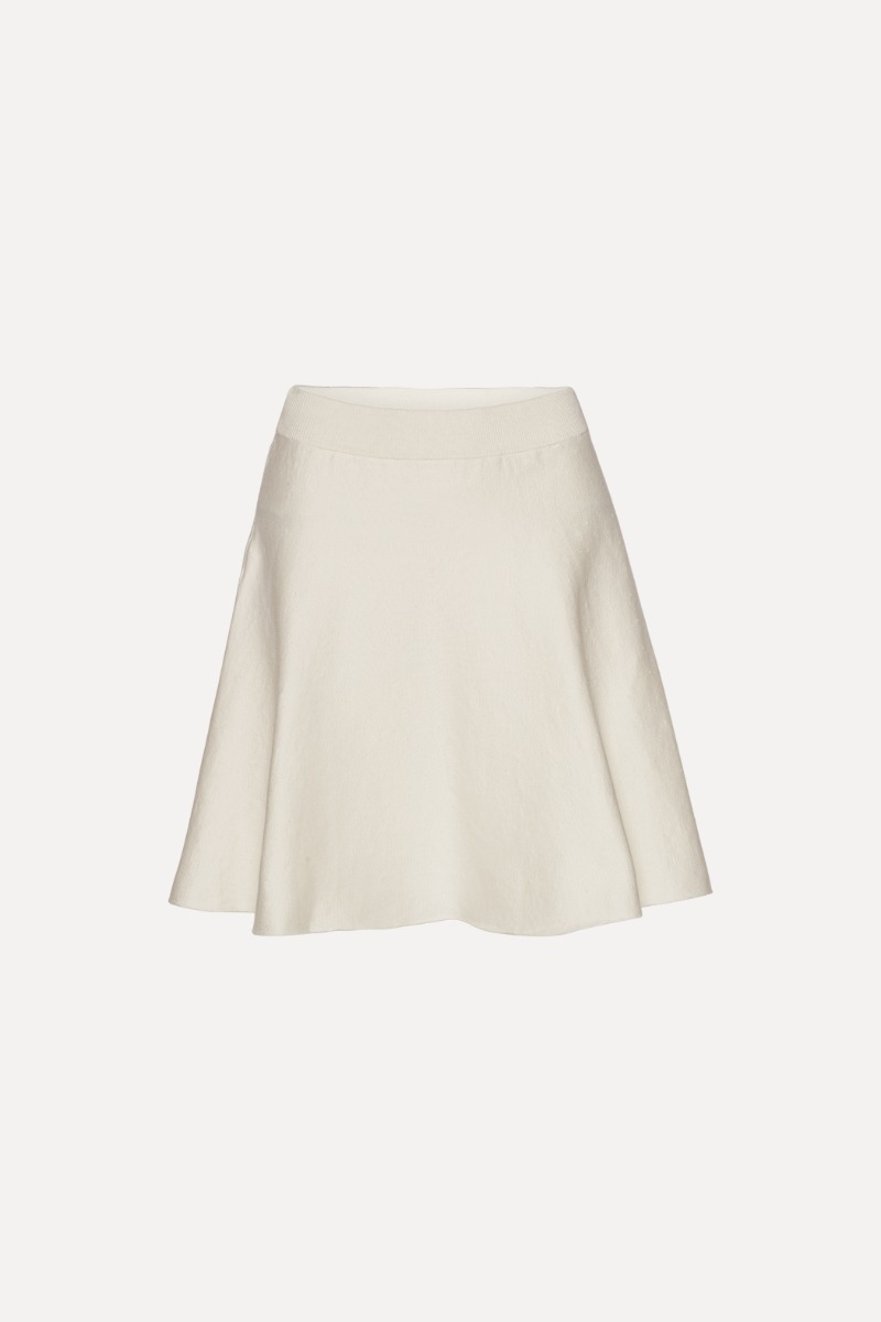 WS WINDBLOCK KNIT SKIRT ベージュ 12034681_2464671.jpg
