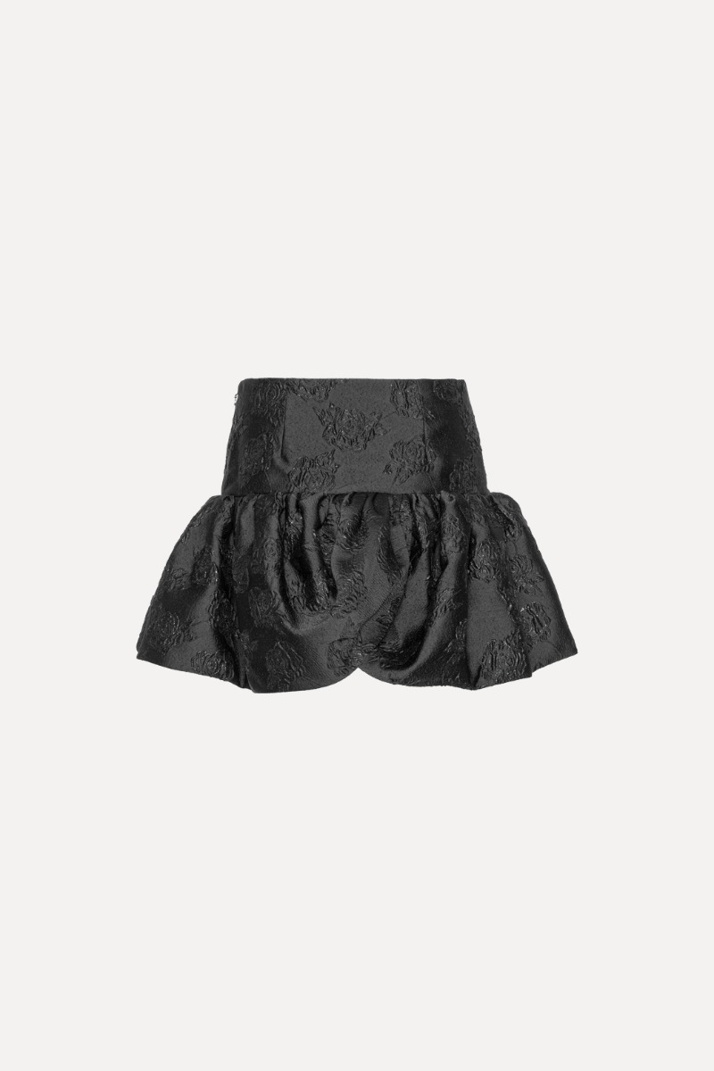 【関税&送料込】Rotate Birger Christensen Mini Jacquard Skir Jacquard Mini Skirt Black - ROTATE Birger Christensen