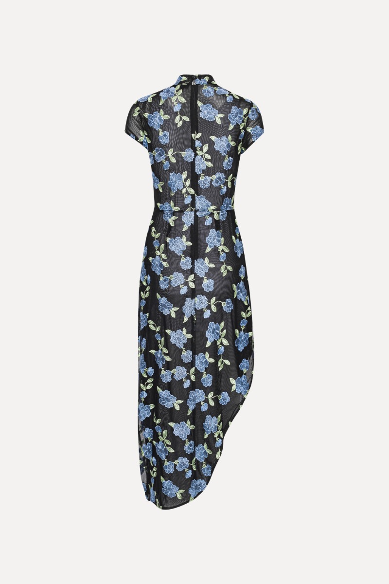 ROTATE ワンピース Embroidered mesh minidress981810 ROTATE BIRGER CHRISTENSEN floral-embroidered Mesh Mini Dress