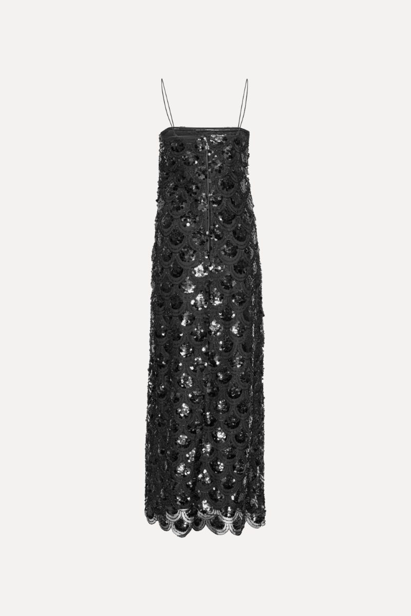 【Rotate】 Sequinedミディドレス Sequin Midi Dress Silver - ROTATE Birger Christensen