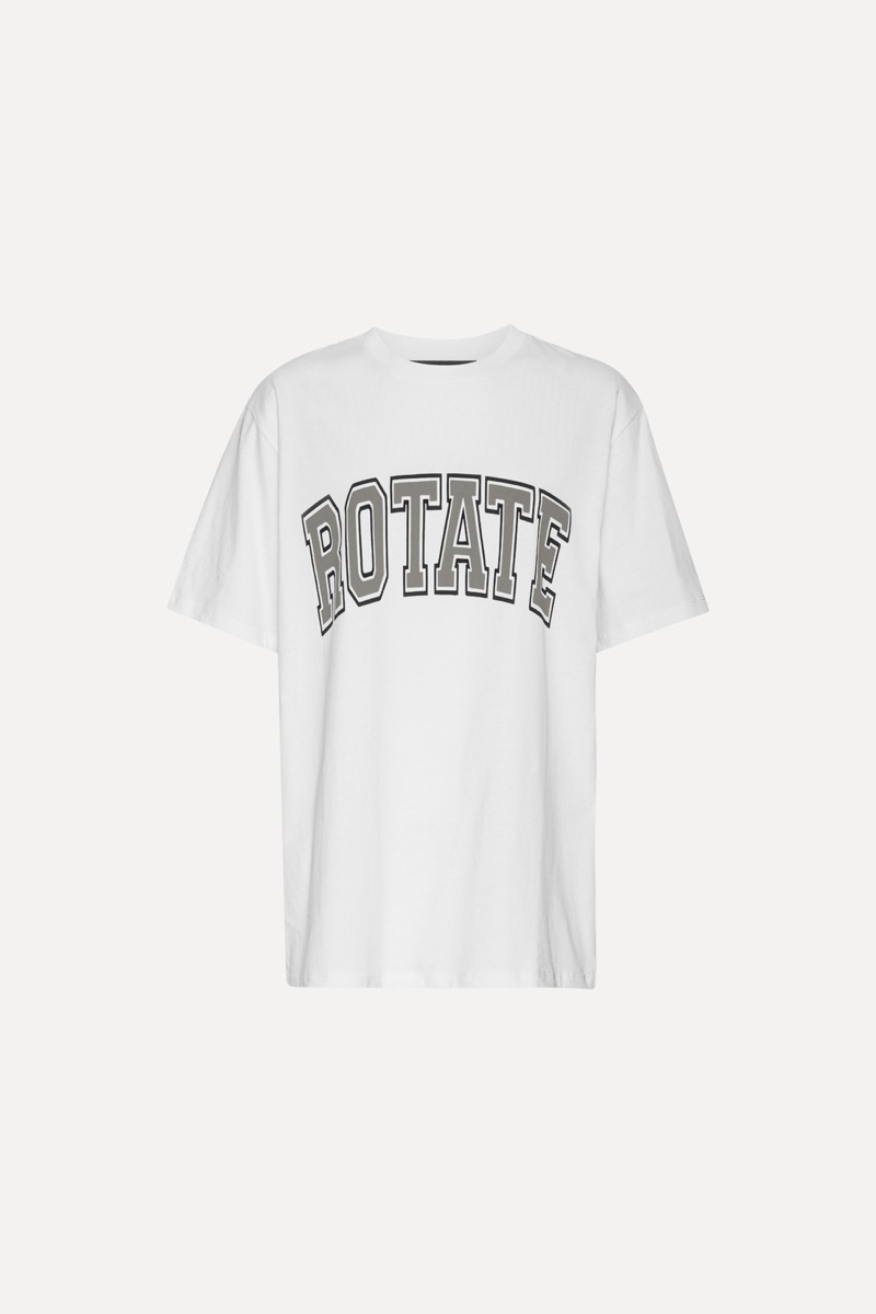 Tシャツ・カットソー RONRON STAR LOGO BASIC FIT T SHIRT CREAM RR25BST4283CR STAR LOGO BASIC FIT T SHIRT CREAM - RONRON 론론