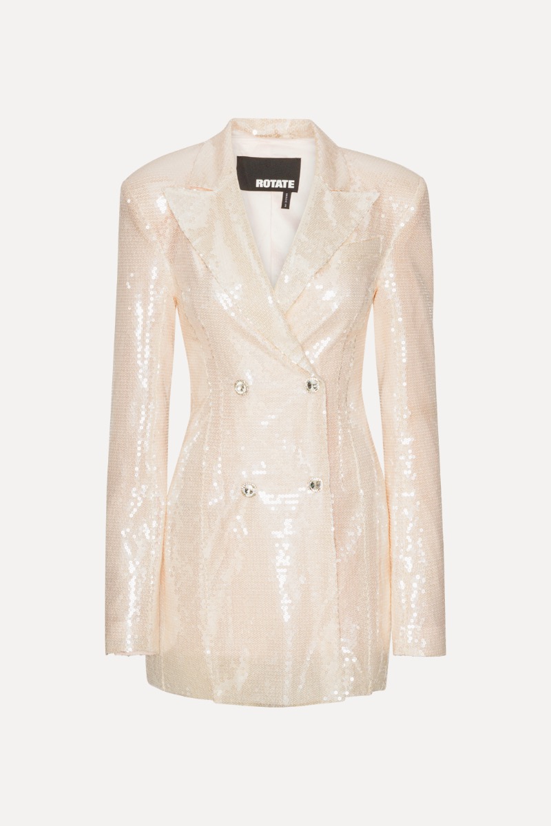 ワンピース ROTATE BLAZER DRESS Sequins Blazer Dress Beige - ROTATE Birger Christensen