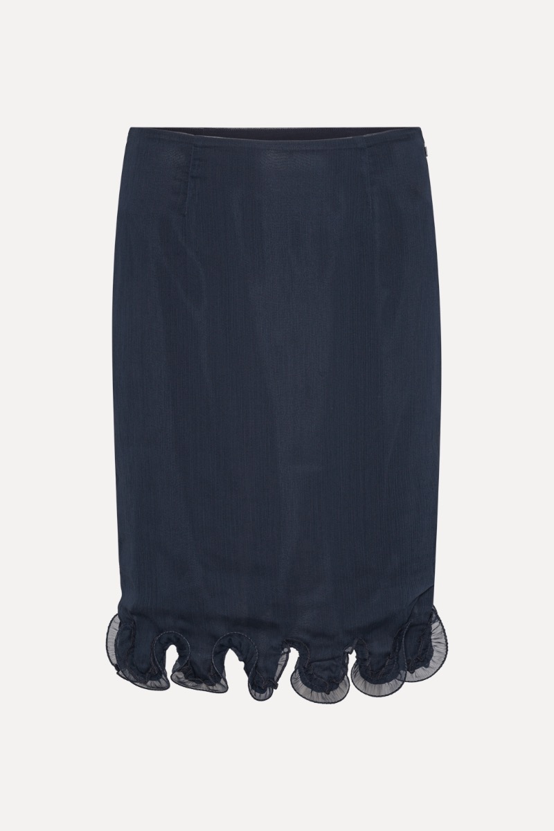 【関税&送料込】Rotate Birger Christensen Keisha Skirt Jacquard Mini Skirt Black - ROTATE Birger Christensen
