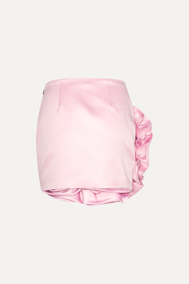 ミニスカート Rotate Birger Christensen Pastel Pink Poplin Mini Skirt ROTATE BIRGER CHRISTENSEN Sequinned Pencil Skirt | Pink