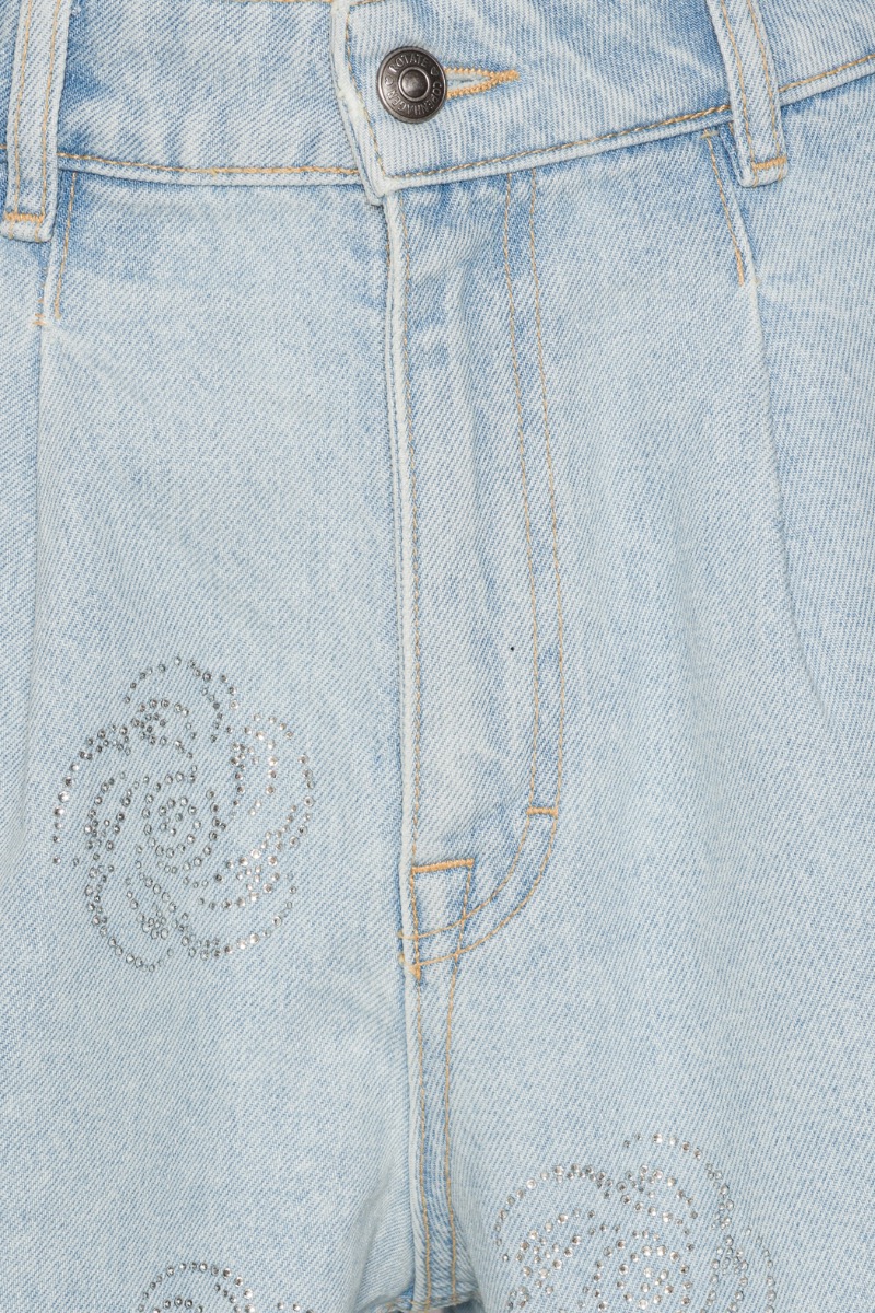 Denim Studs Shorts Light Blue - ROTATE Birger Christensen