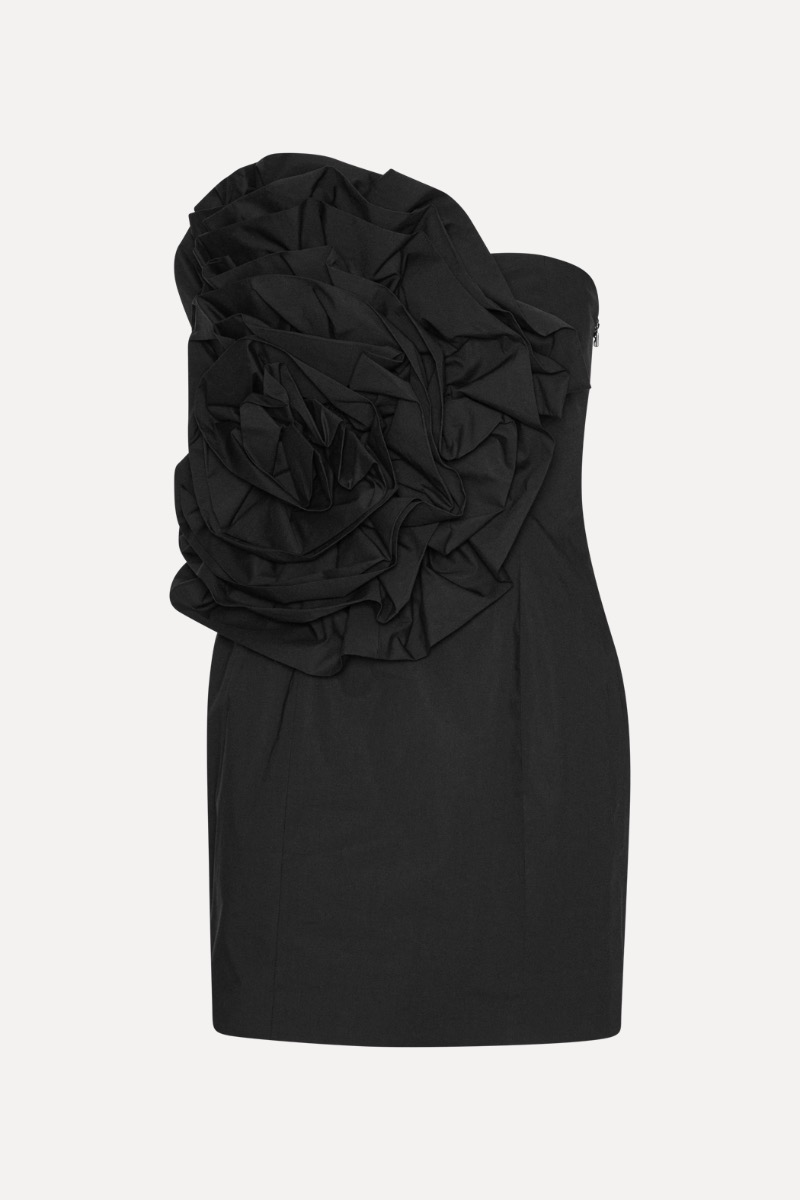 スカート ROTATE BIRGER CHRISTENSEN 'Big Flower Mini' dress Black Flower Mesh Mini Dress Black - ROTATE Birger Christensen