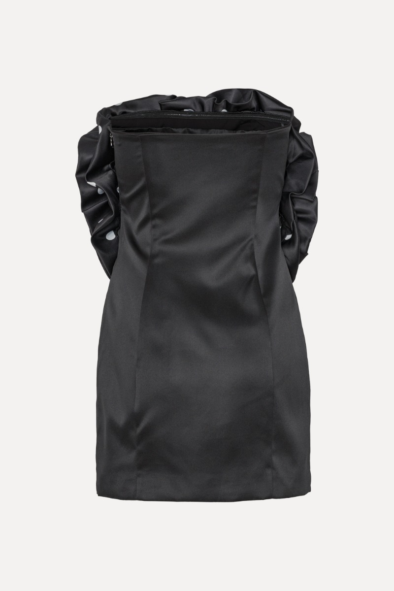 スカート ROTATE BIRGER CHRISTENSEN 'Big Flower Mini' dress Black Big Flower Mini Dress Black - ROTATE Birger Christensen