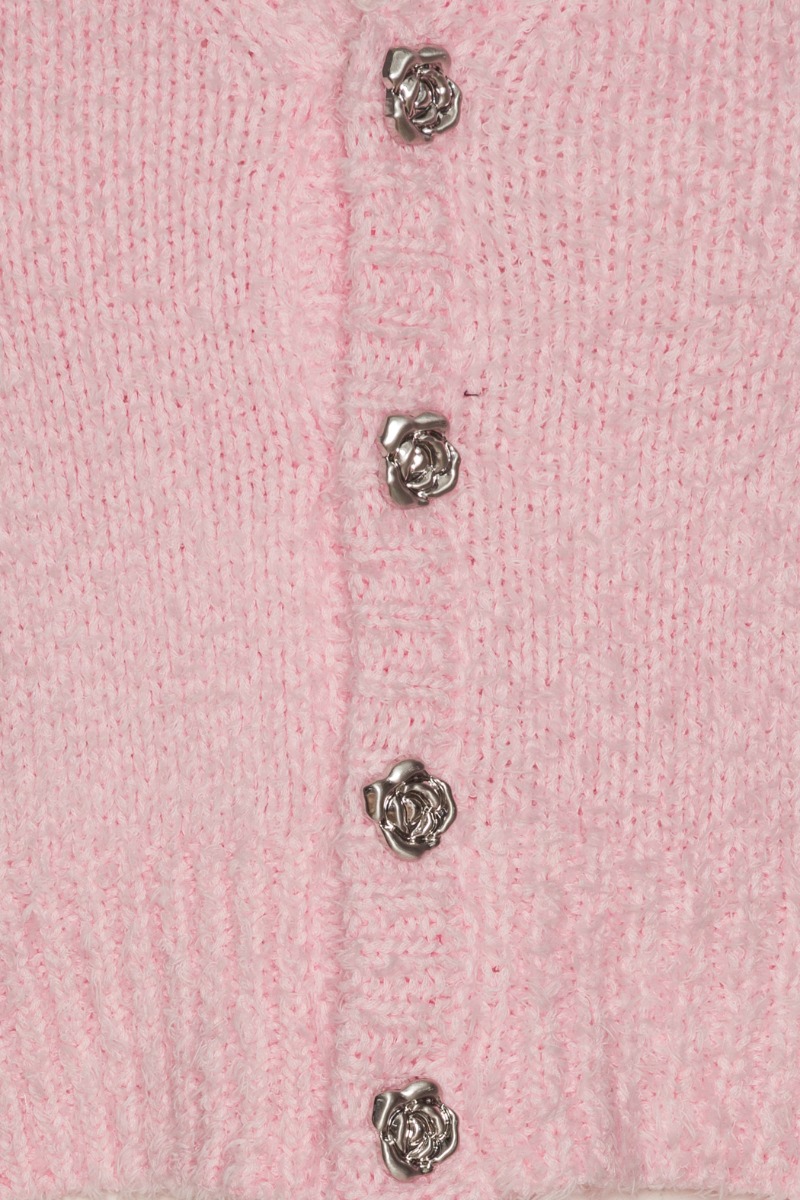 その他 ROTATE SS23 Rotate Sweaters Pink (1001151979 172435) Cotton Knit Cardigan Pink - ROTATE Birger Christensen