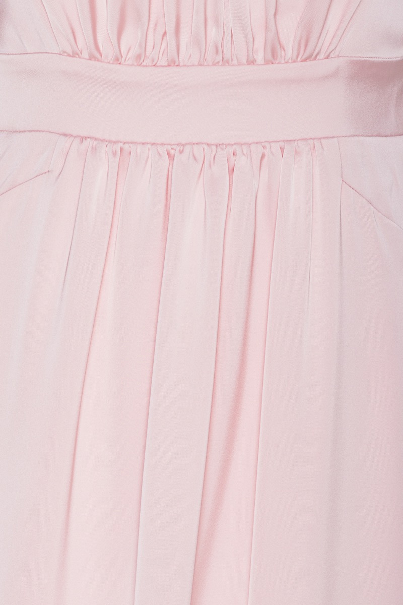 Satin Puff Midi Dress Pink - ROTATE Birger Christensen