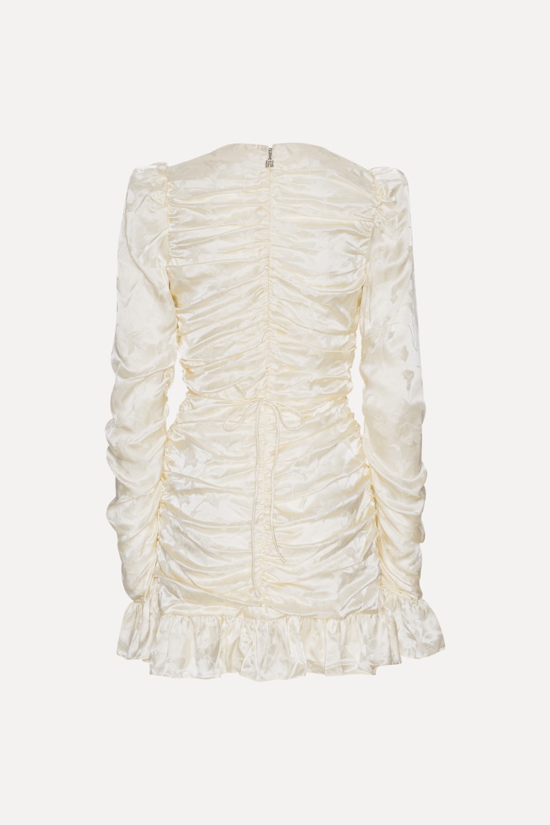 Satin Mini Dress White - ROTATE Birger Christensen