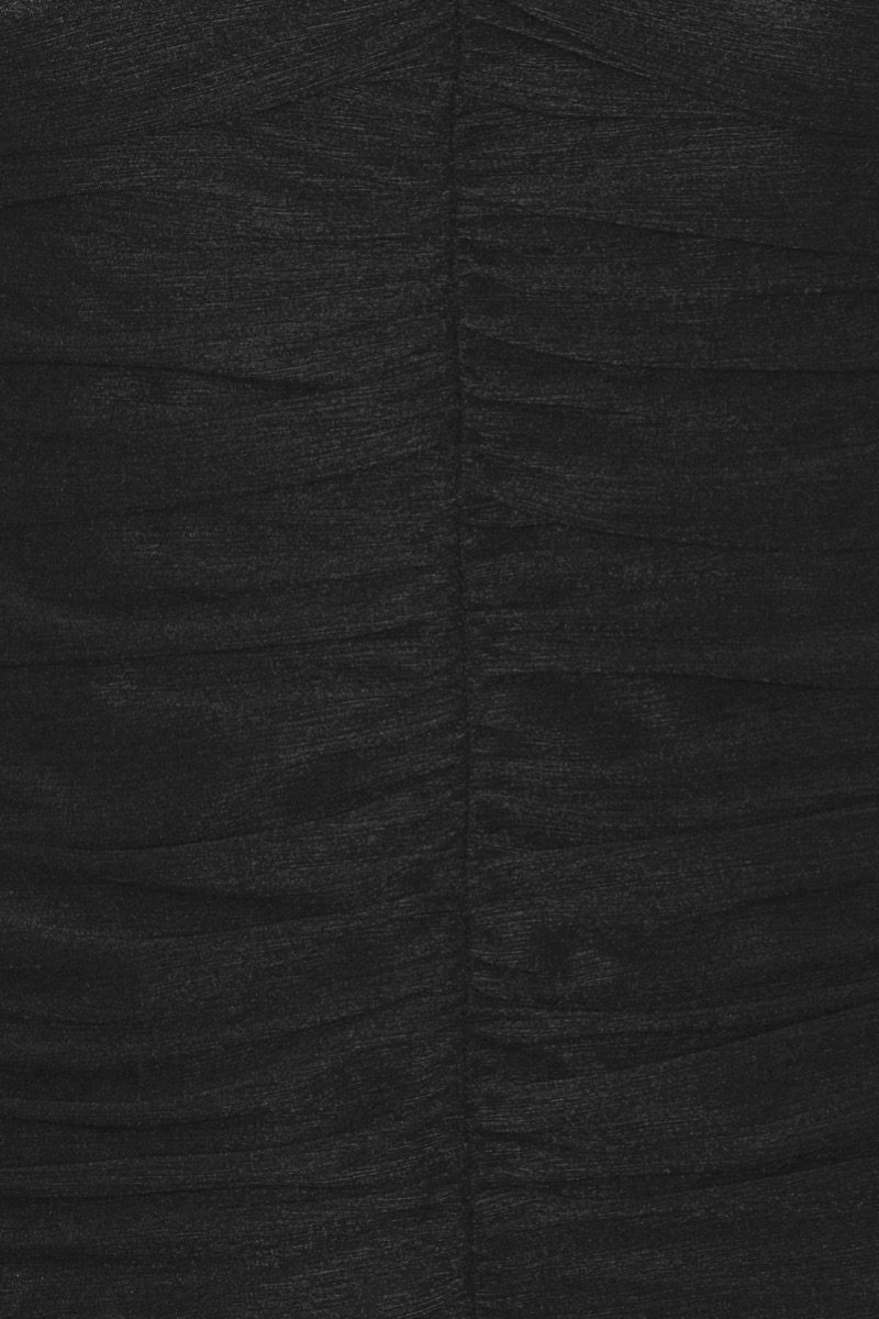 【ROTATE】ミニ ルーシュ LS ドレス ブラック Mini Ruched Ls Dress Black - ROTATE Birger Christensen