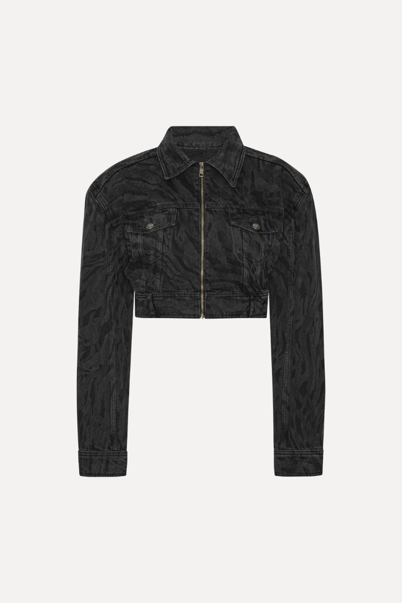 アウターその他 ROTATE BIRGER CHRISTENSEN 'Denim Oversized' jacket Black ROTATE Birger Christensen PLEATED BOMBER JACKET Black | BSTN