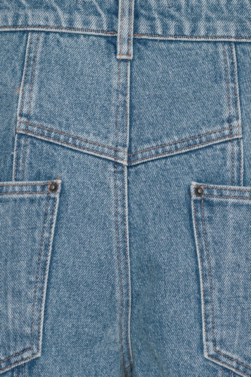 Cargo Denim Pants Vintage Blue - ROTATE Birger Christensen