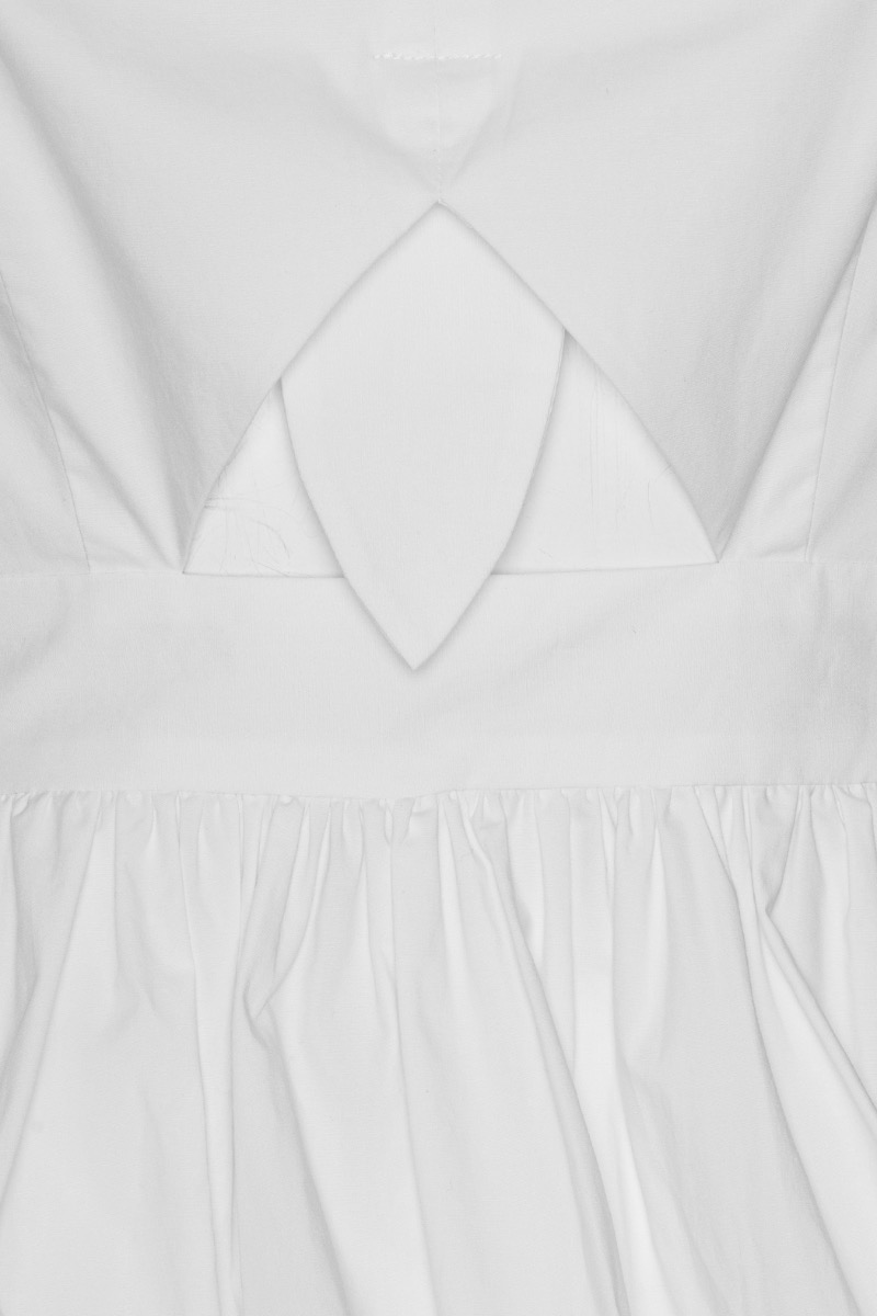 Puff Sleeve Bubble Top Bright White - ROTATE Birger Christensen