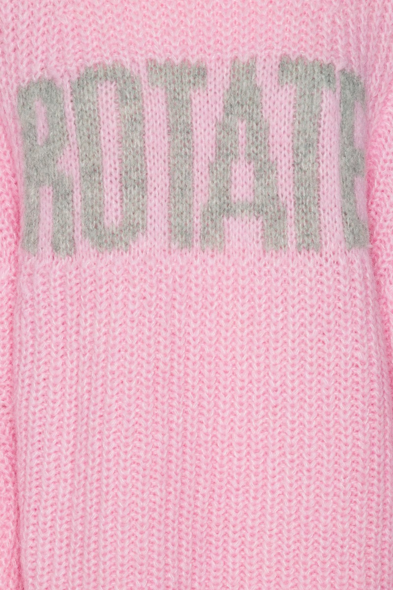 Knitted Logo Sweater Ligt Purple - ROTATE Birger Christensen