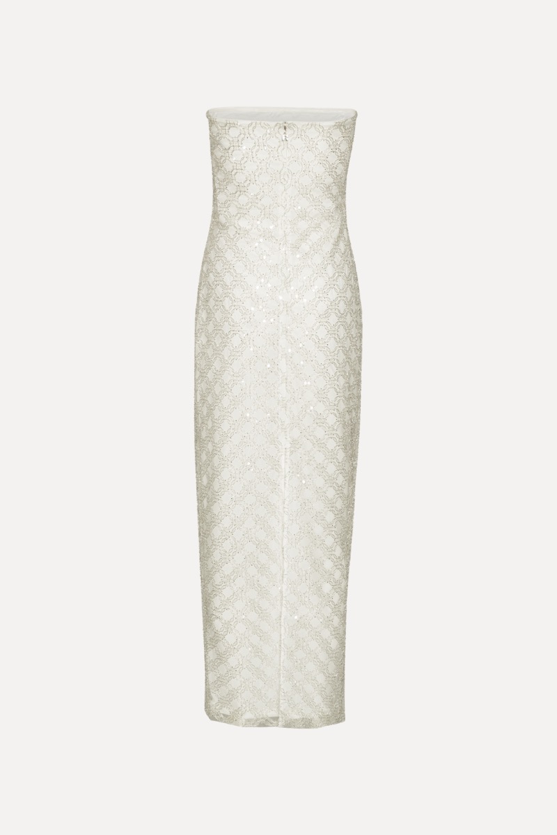 【ROTATE】エレガント♪ROTATE WHITEフリンジドレス Lace Sequin Maxi Dress Creme White - ROTATE Birger Christensen