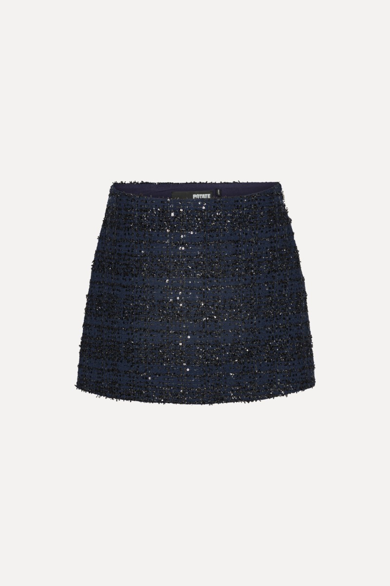スカート ROTATE BIRGER CHRISTENSEN 'Boucle Mini' skirt Boucle Mini Skirt Black Print - ROTATE Birger Christensen