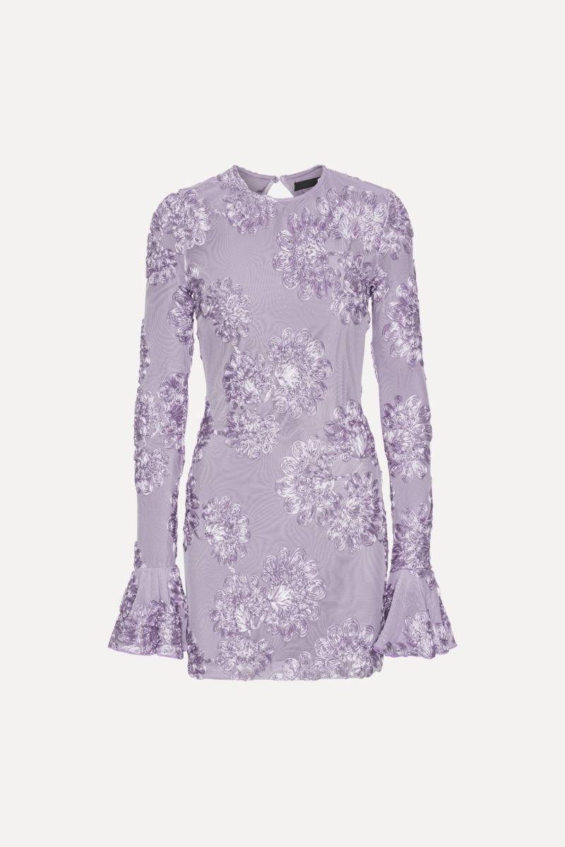 ワンピース ROTATE FW25 '3D Mesh Mini' dress (114218340 340) 280524_rotate_ecom_1138142484_