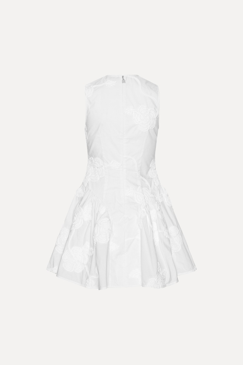 Poplin Mini Dress Bright White - ROTATE Birger Christensen