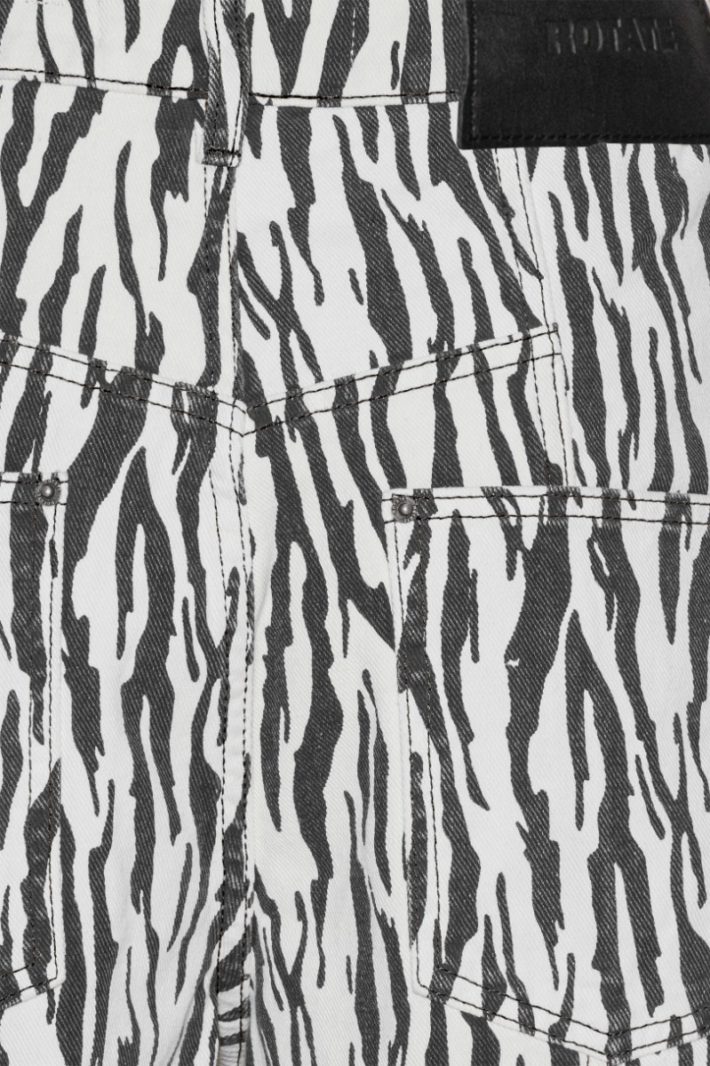 パンツ ROTATE FW25 'Printed Twill Cargo' pants (114339858 858) Printed Twill Cargo Pants Black Print - ROTATE Birger