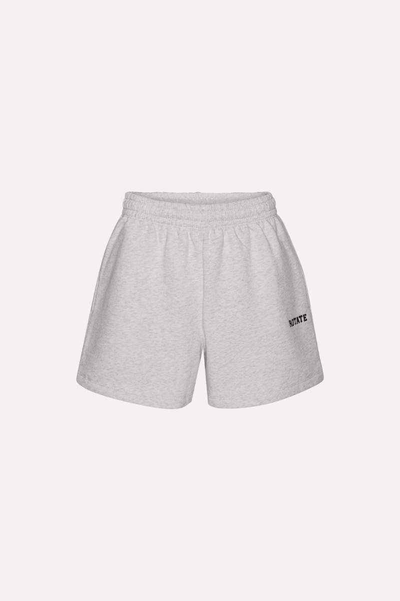 ショートパンツ Rotate Birger Christensen Heavy Shorts Heavy Sweat Shorts White Melange - ROTATE Birger Christensen